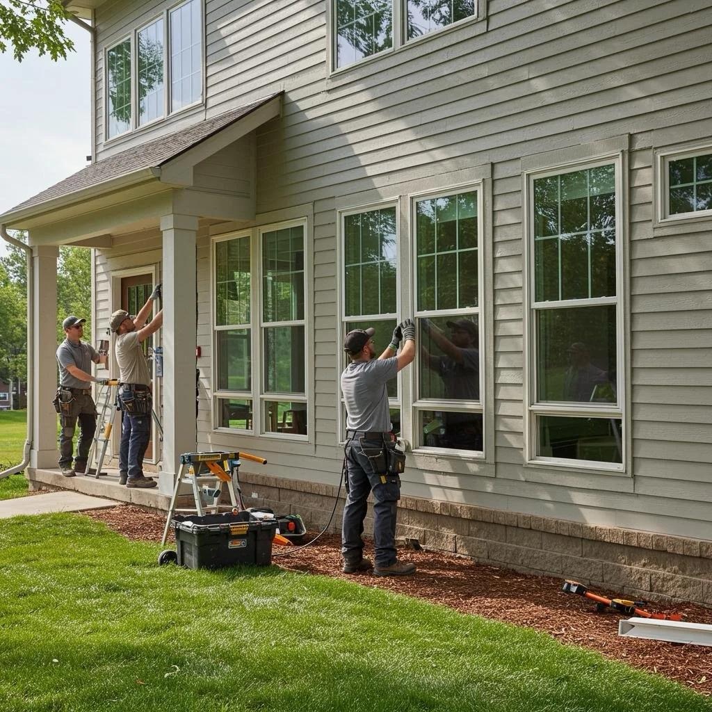 Double hung windows